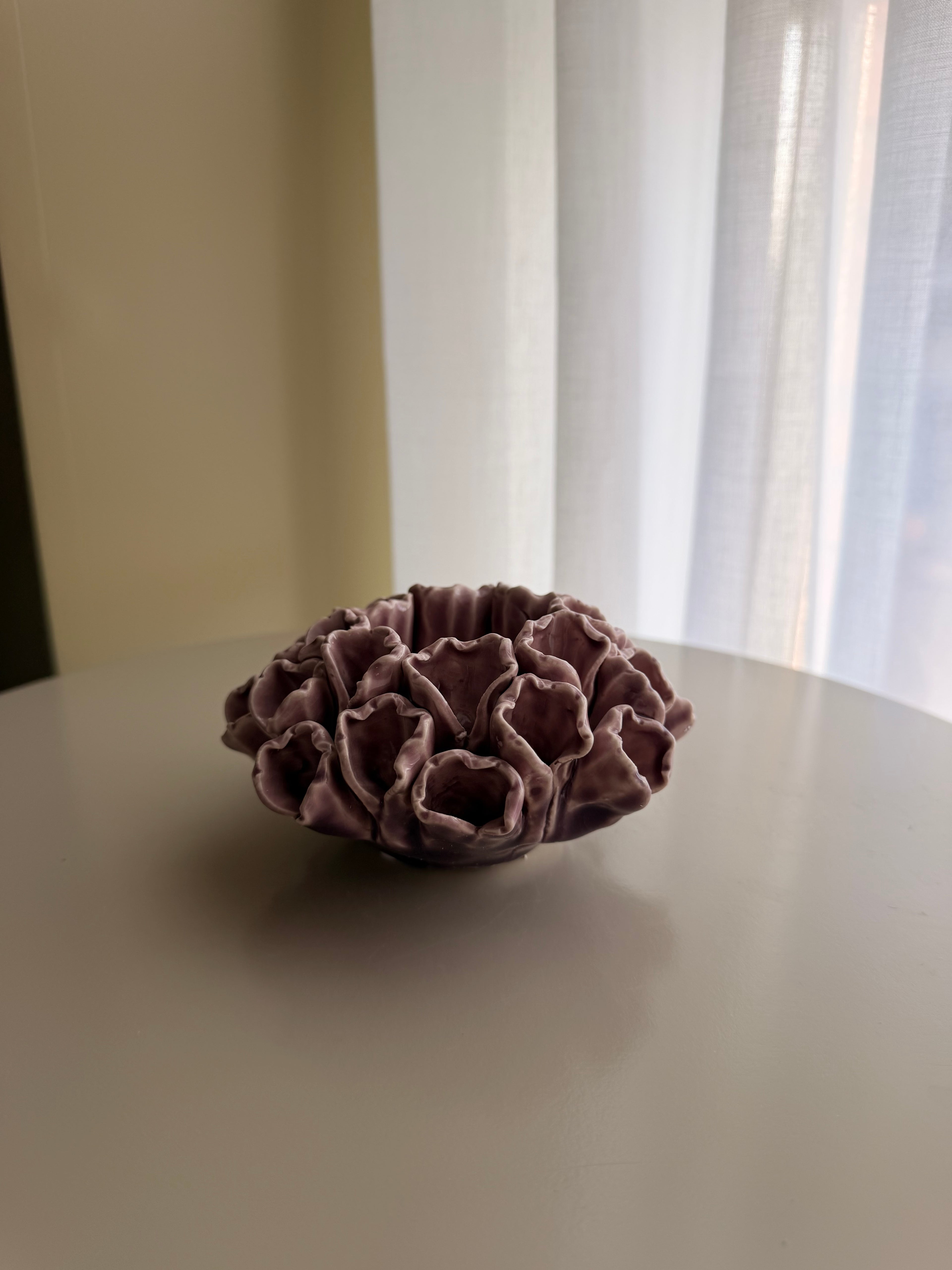 Waxinelichthouder buds lila