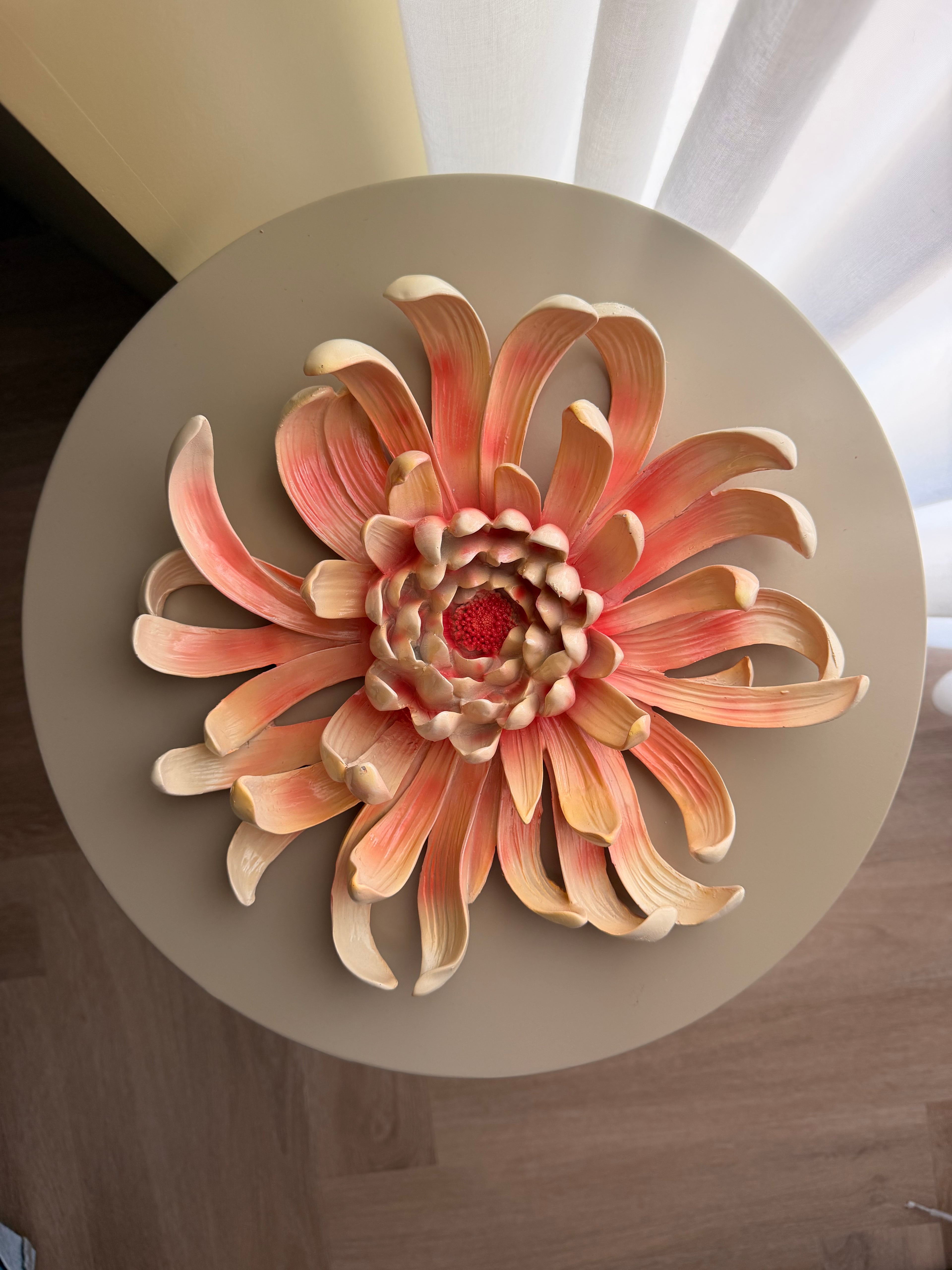 Wanddecoratie bloem chrysant
