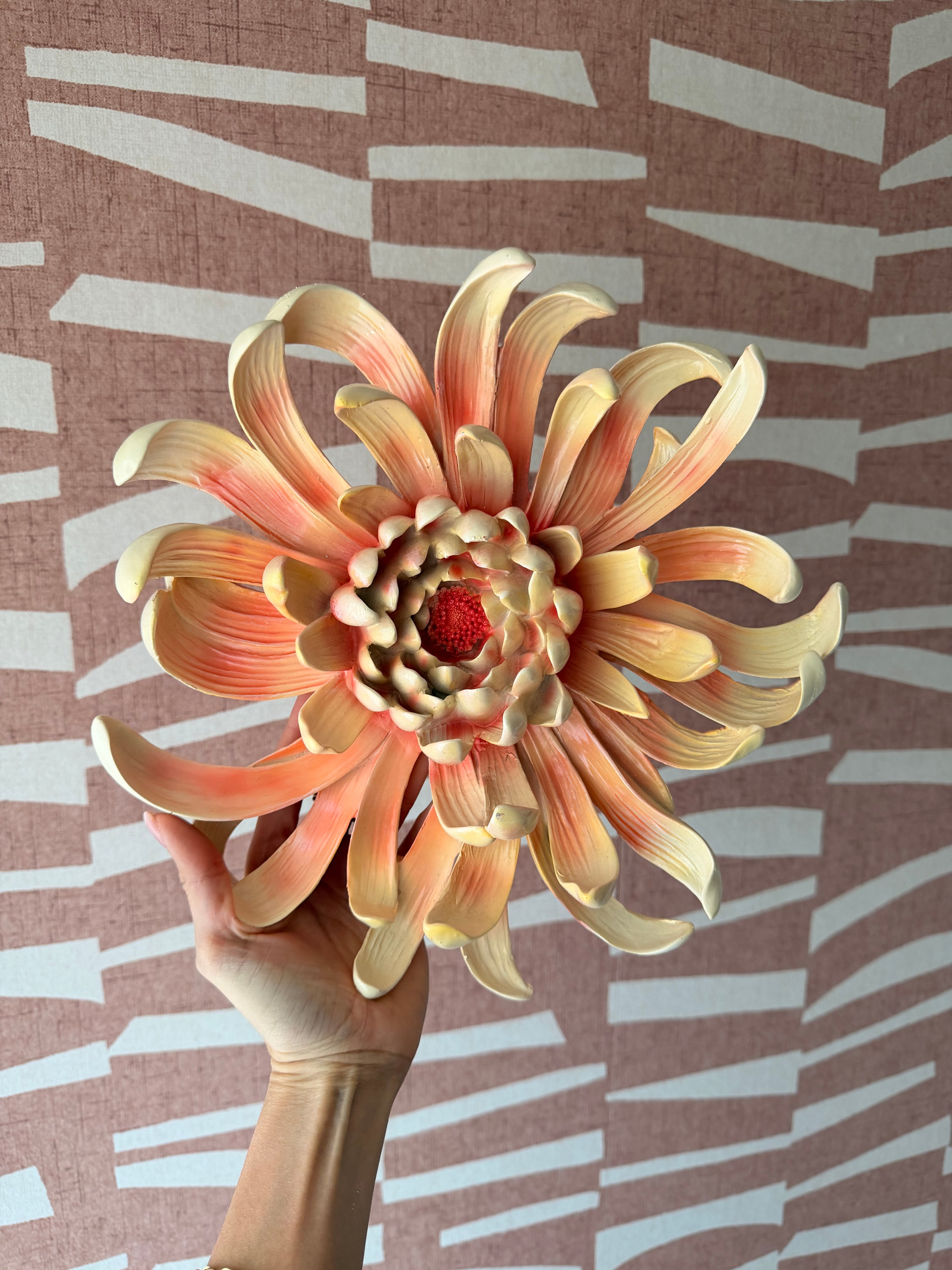 Wanddecoratie bloem chrysant