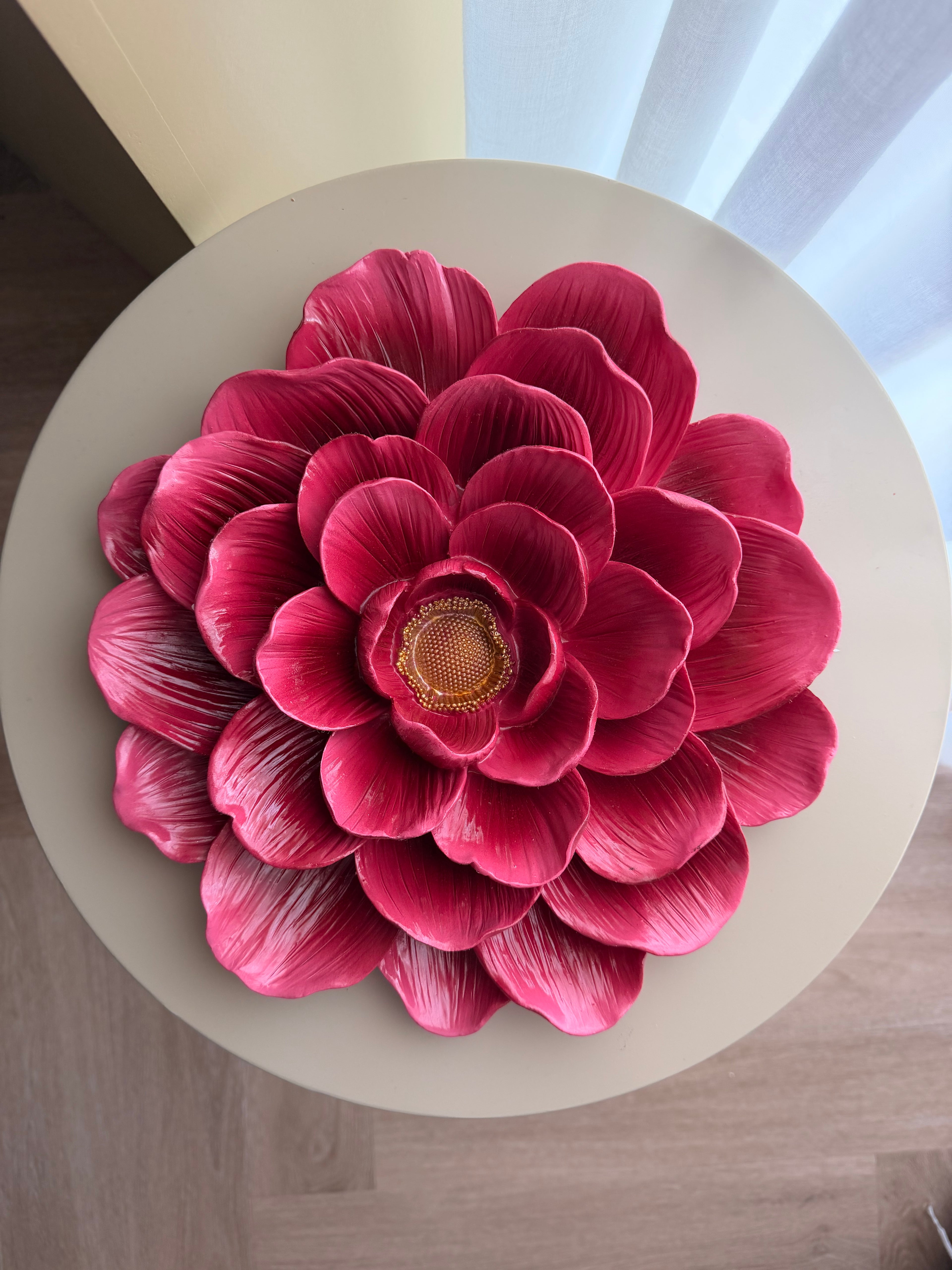 Wanddecoratie bloem dahlia