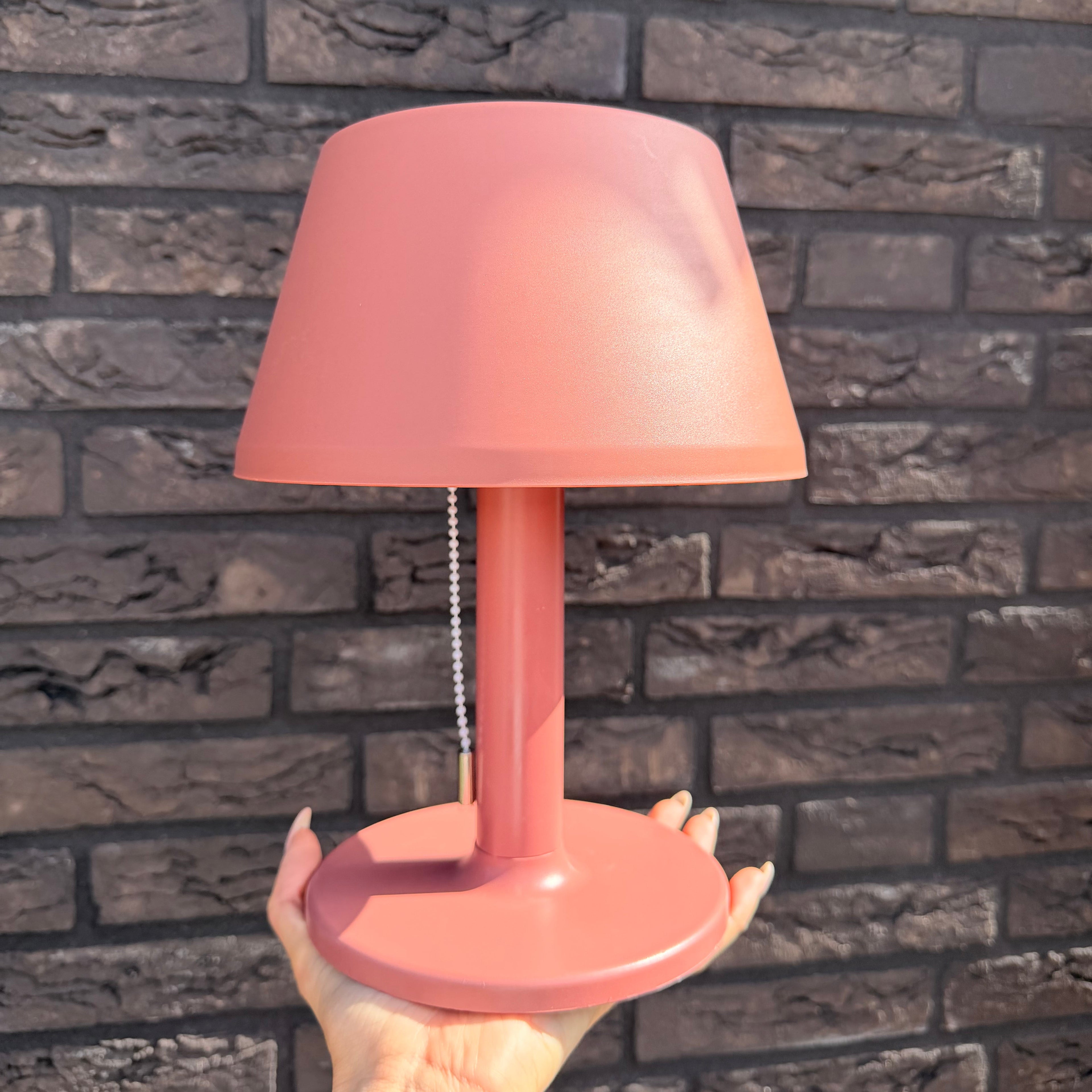 Tafellamp solar buiten terra rood