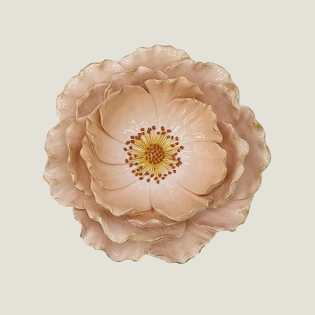 Wandbloem klein oud roze