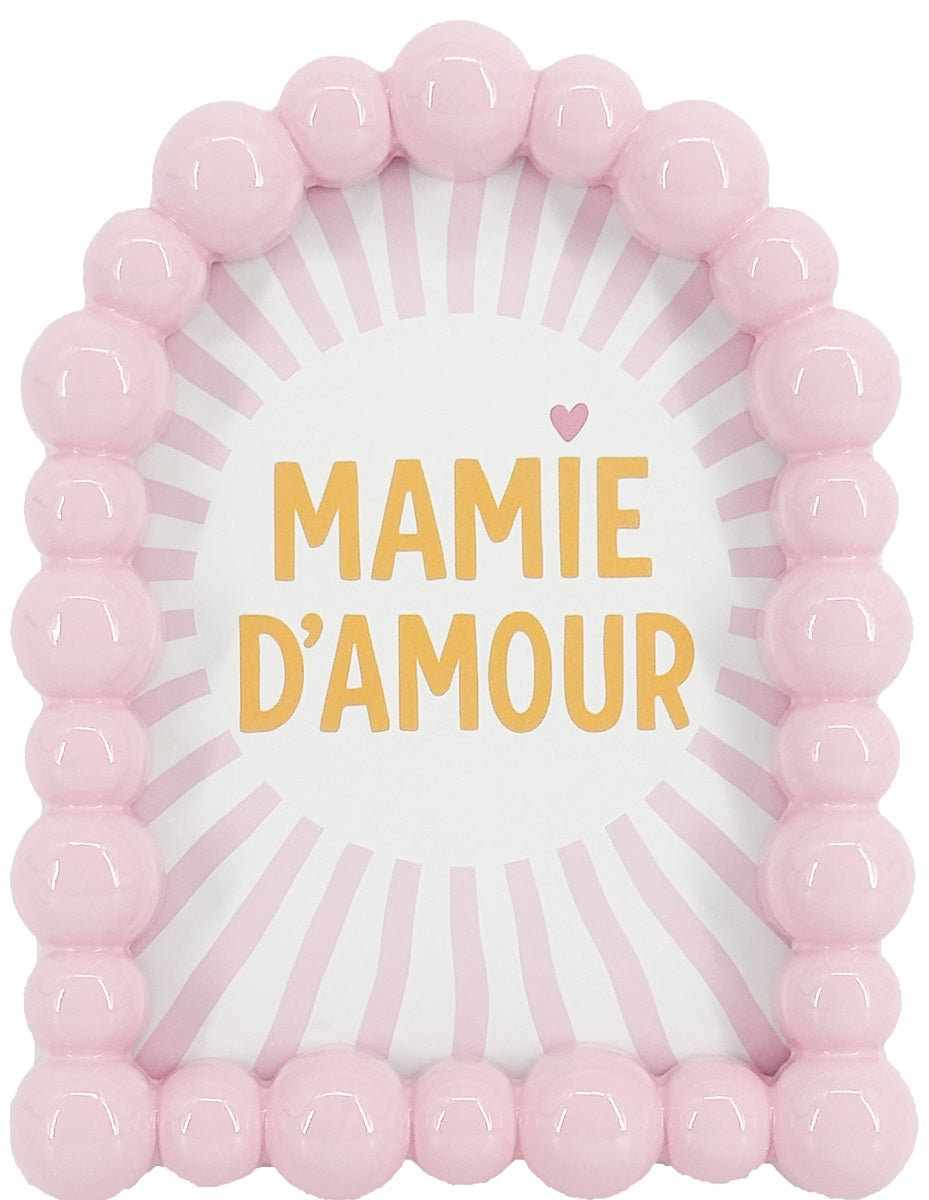 Fotolijst roze bolletjes - giftbox