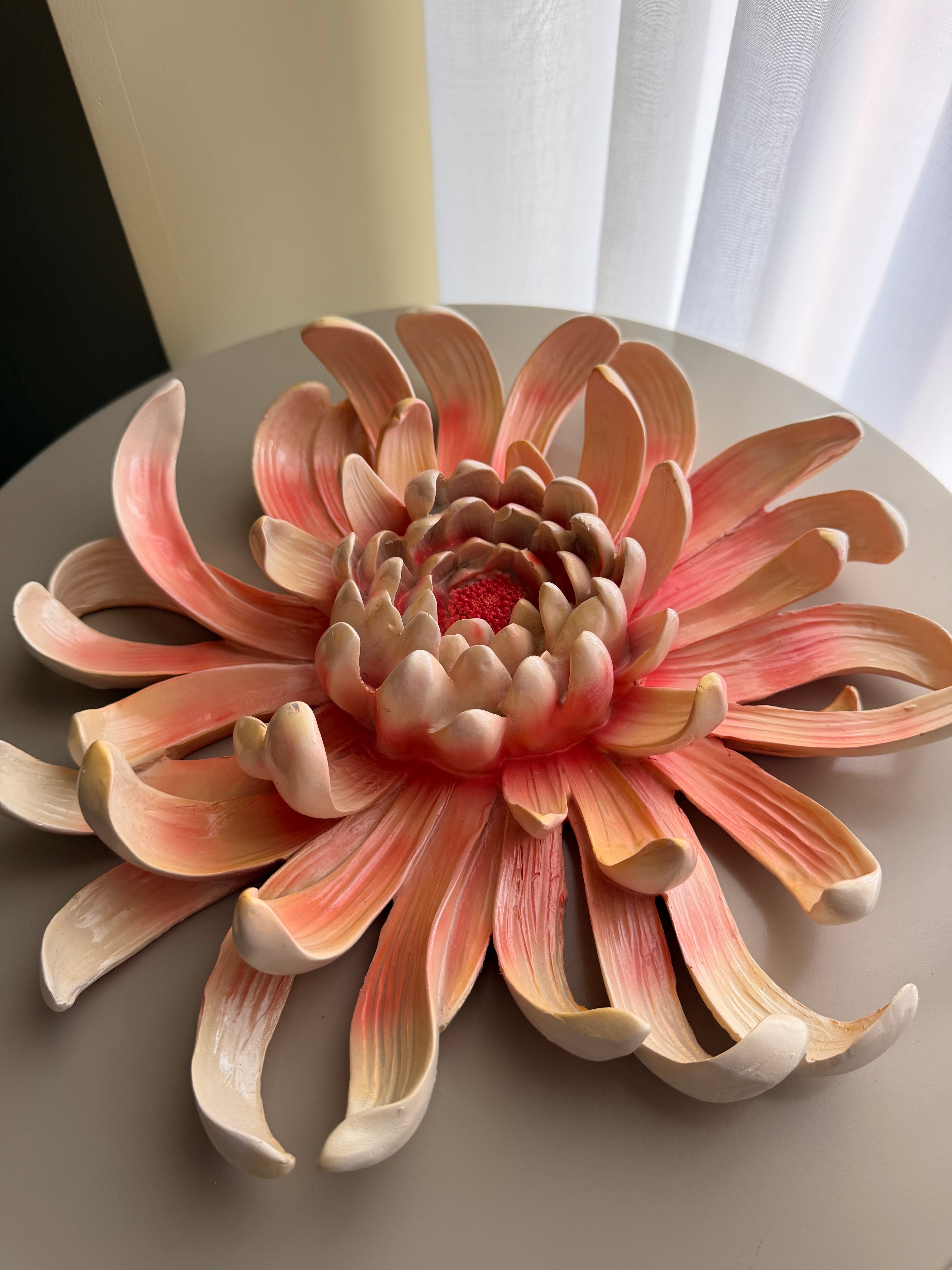 Wanddecoratie bloem chrysant