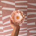 Wandbloem klein oud roze