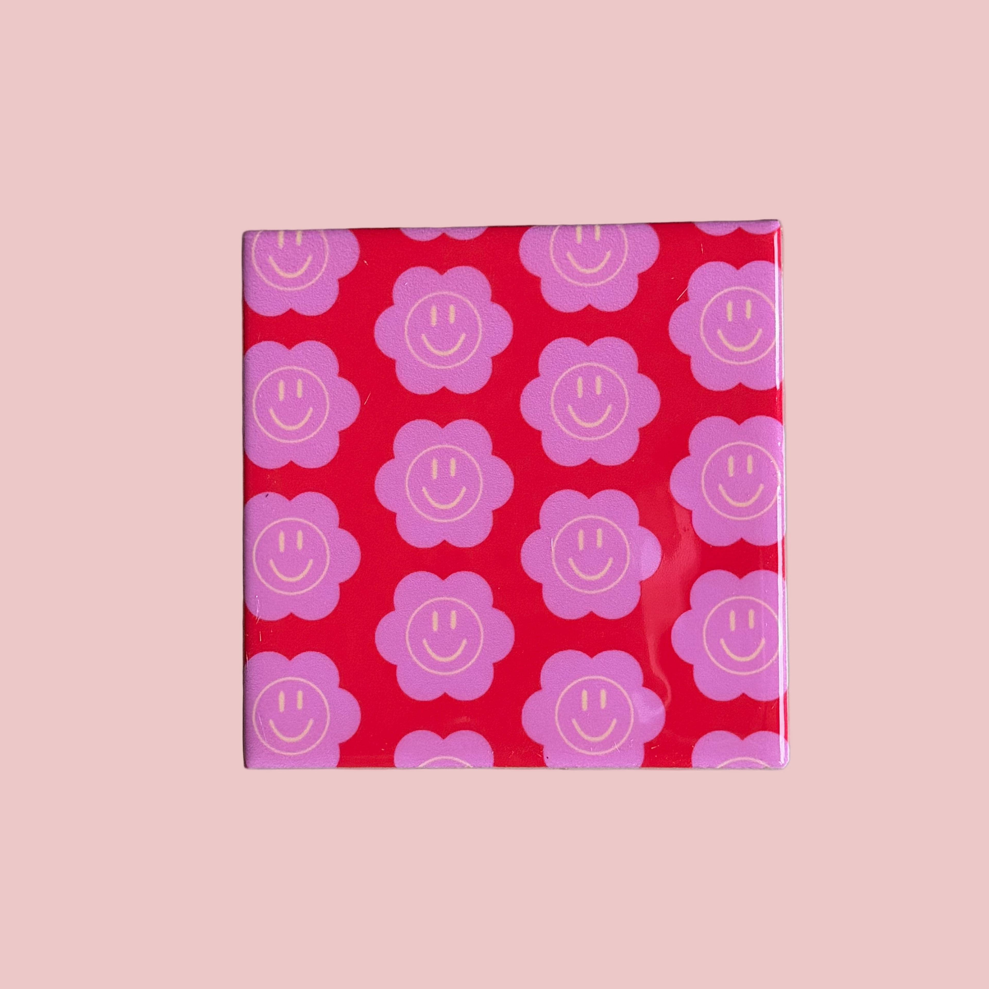 Tegeltje - Bloem smiley