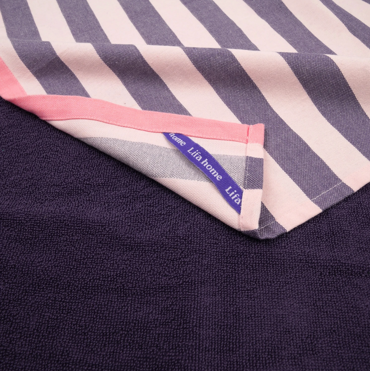 Lifa home - Velvet Dusk Theedoek en Handdoek set