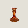 Kaarsenhouder glas oranje