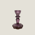 Kaarsenhouder glas paars