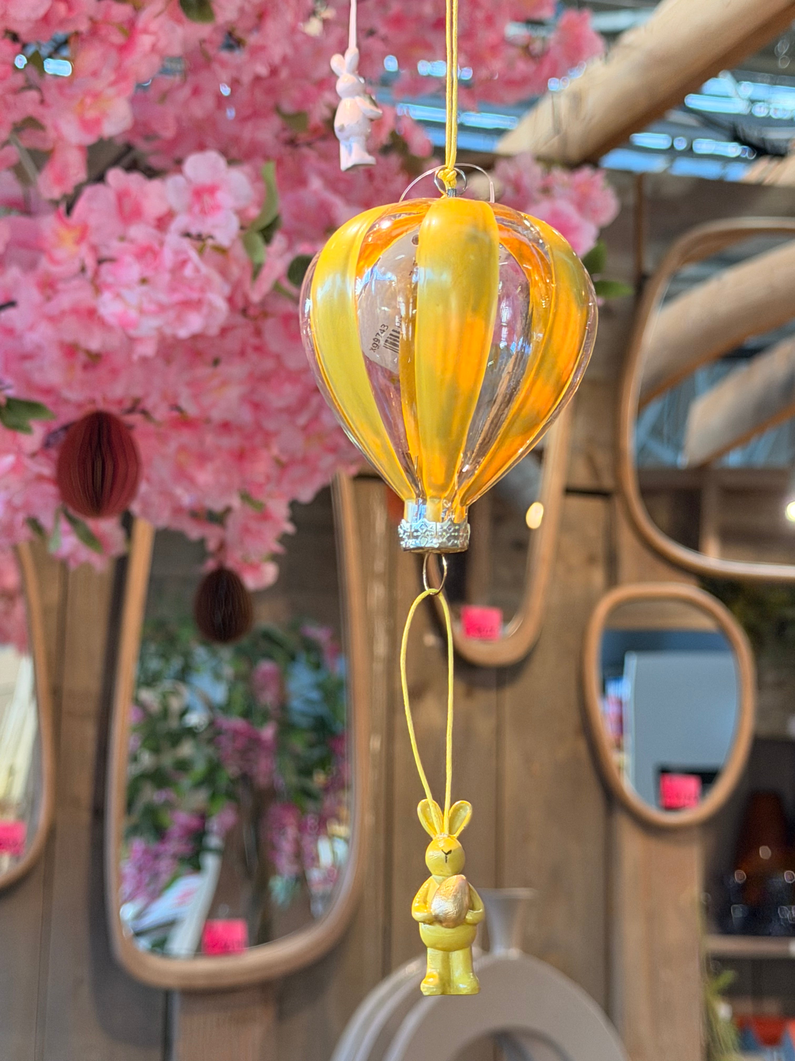 Paashanger luchtballon - geel