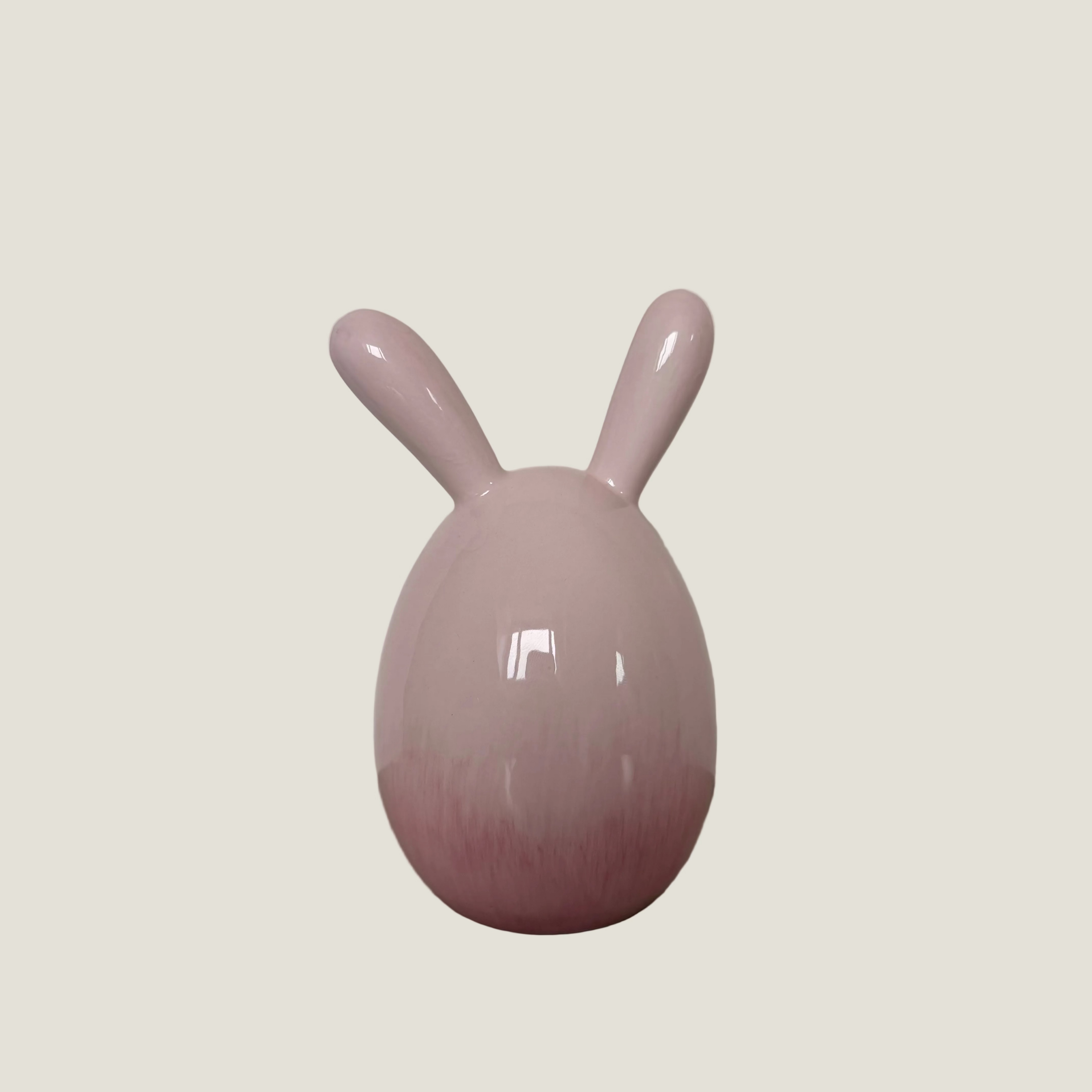 Paashaas keramiek groot - roze