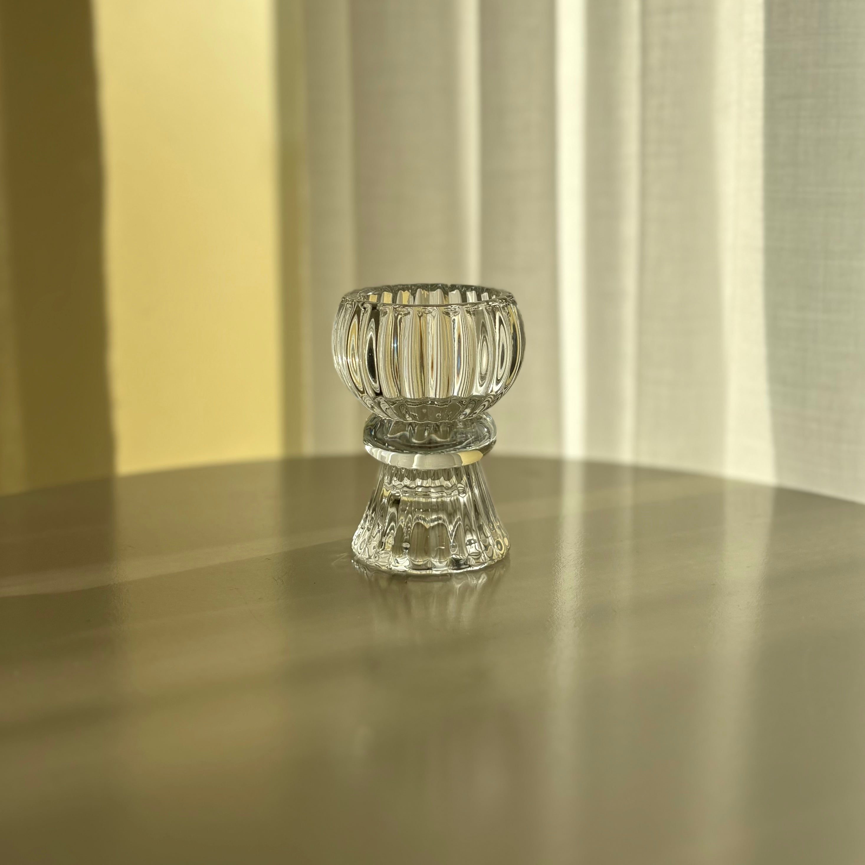 2-in-1 kaarshouder glas transparant