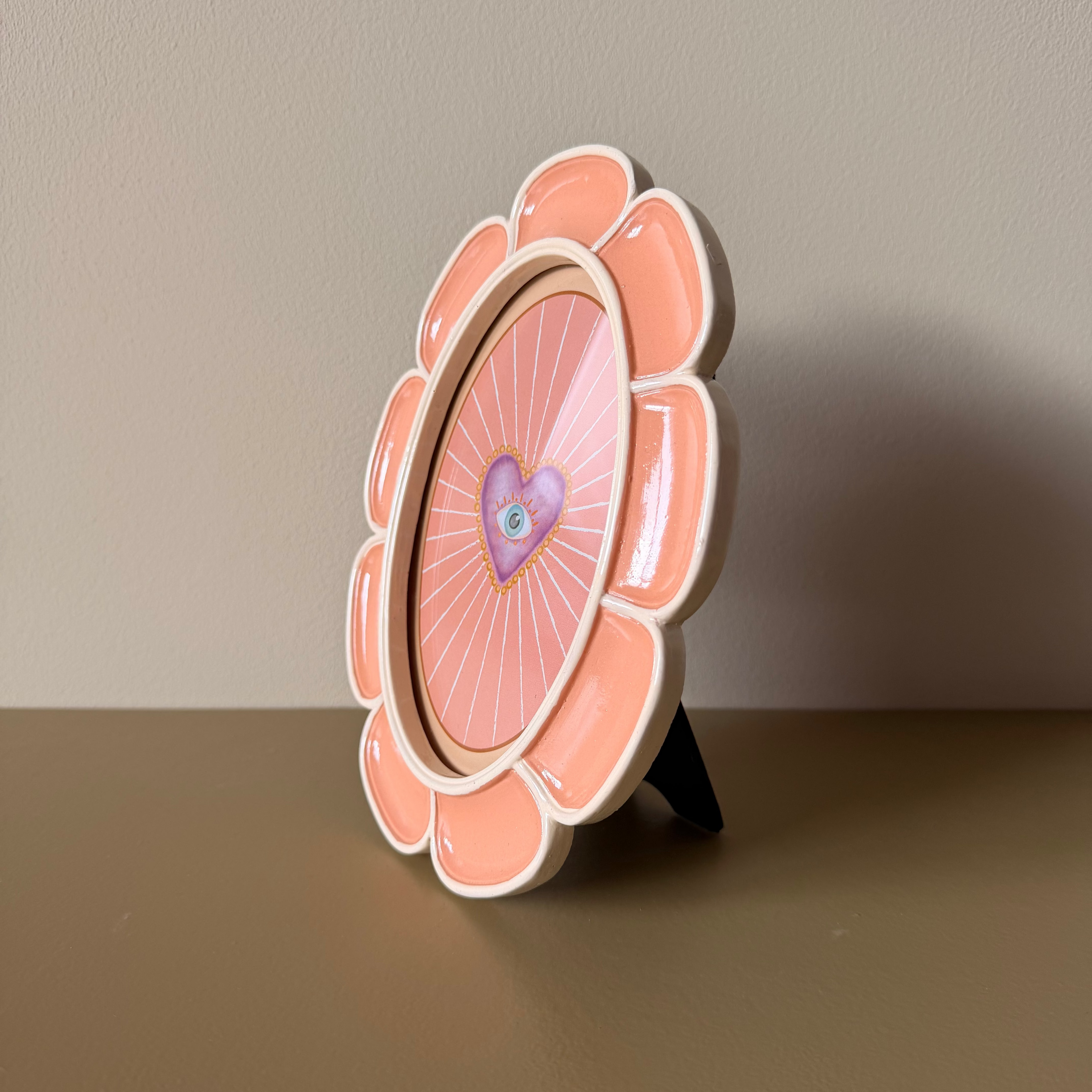 Fotolijst ovaal roze