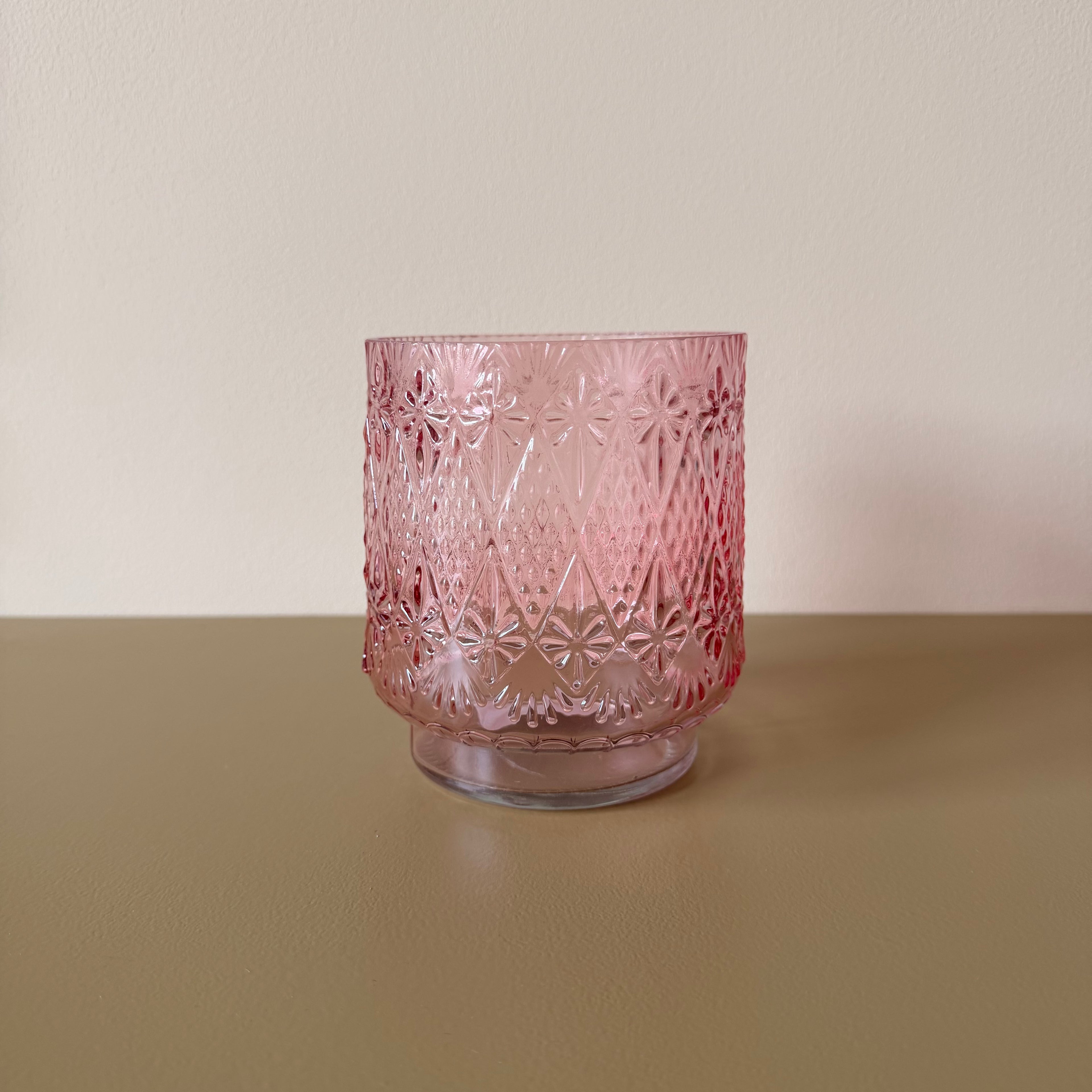 Windlicht roze