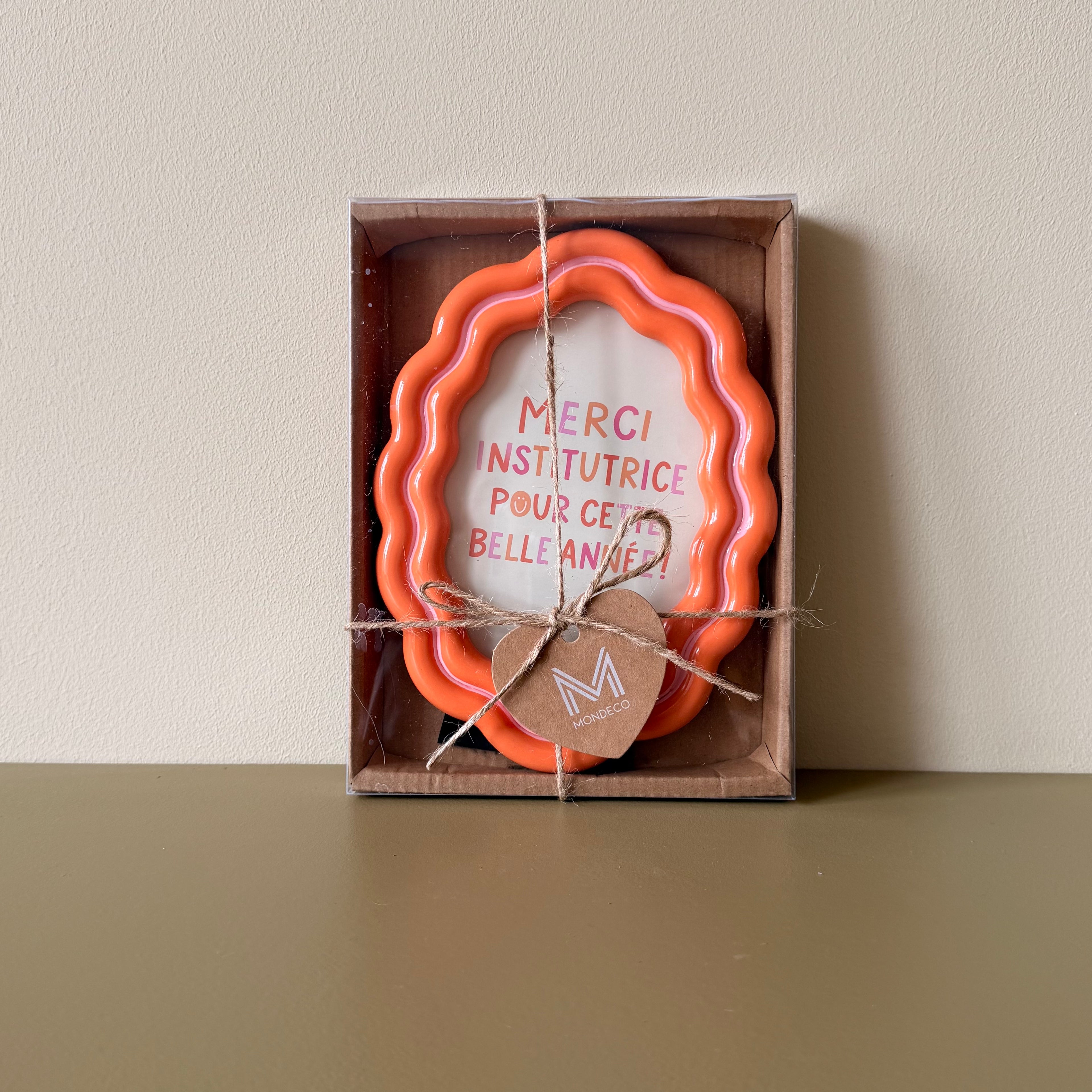 Fotolijst oranje - giftbox