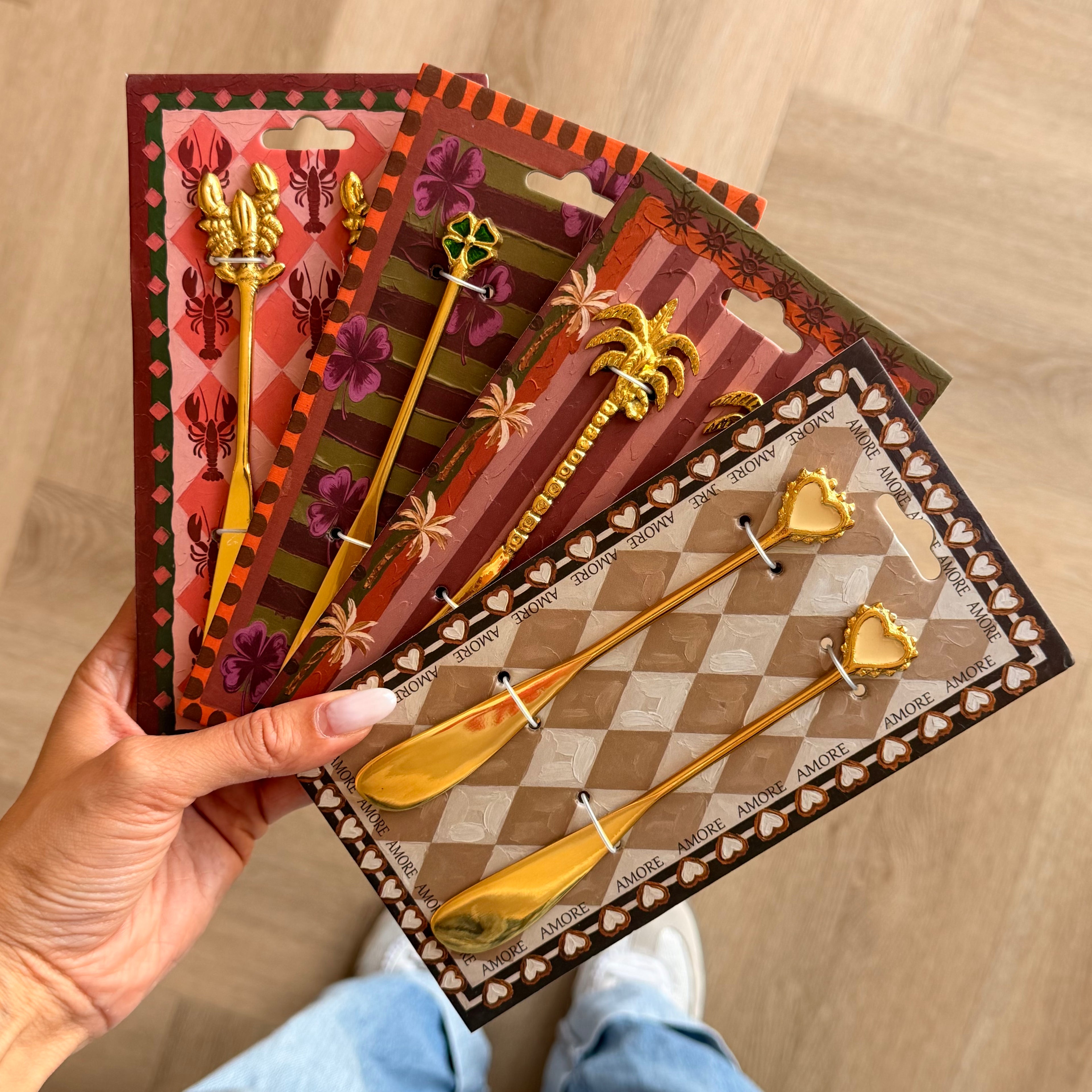 Botermesjes palmboom set