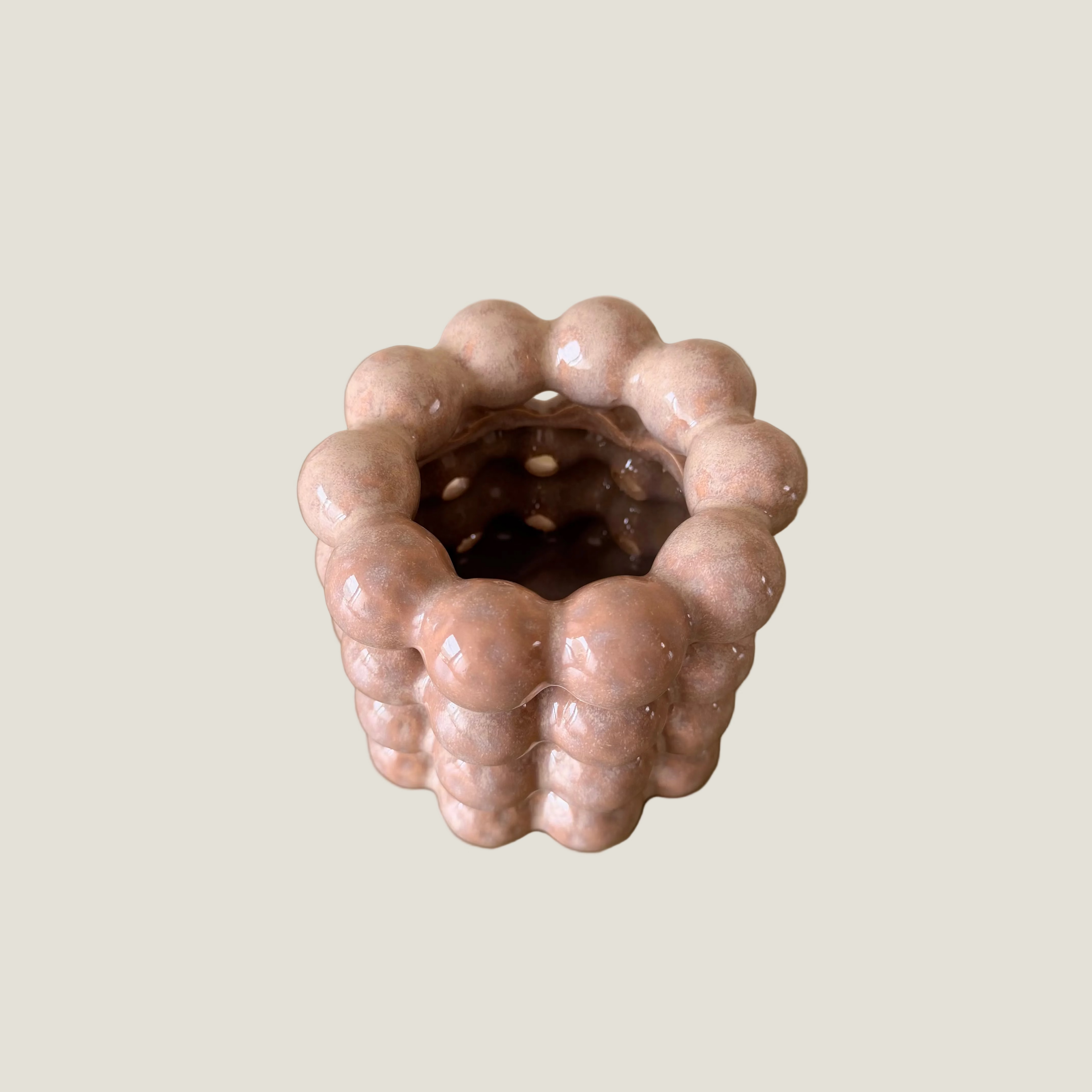 Theelichthouder Orbis beige