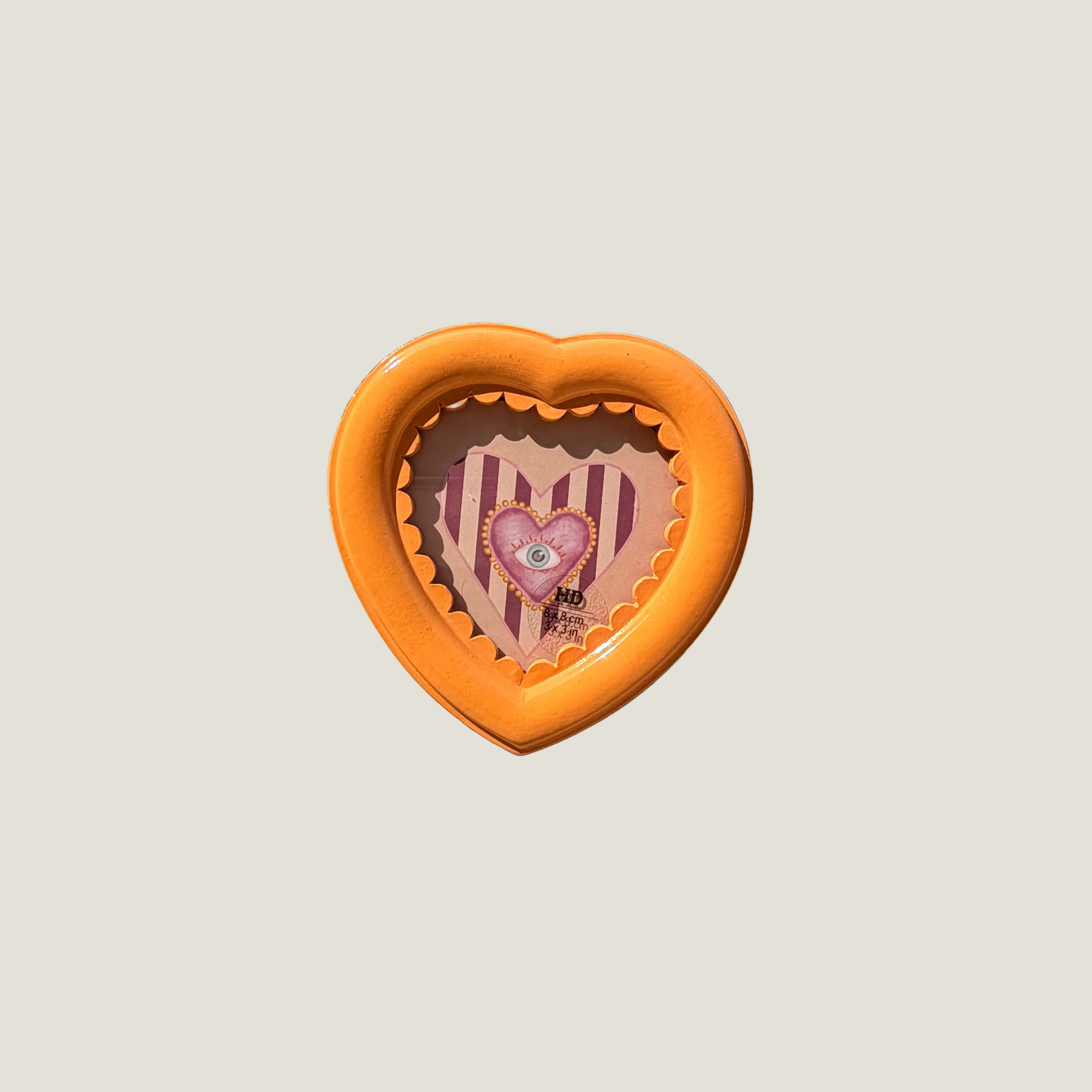Fotolijst hartje oranje
