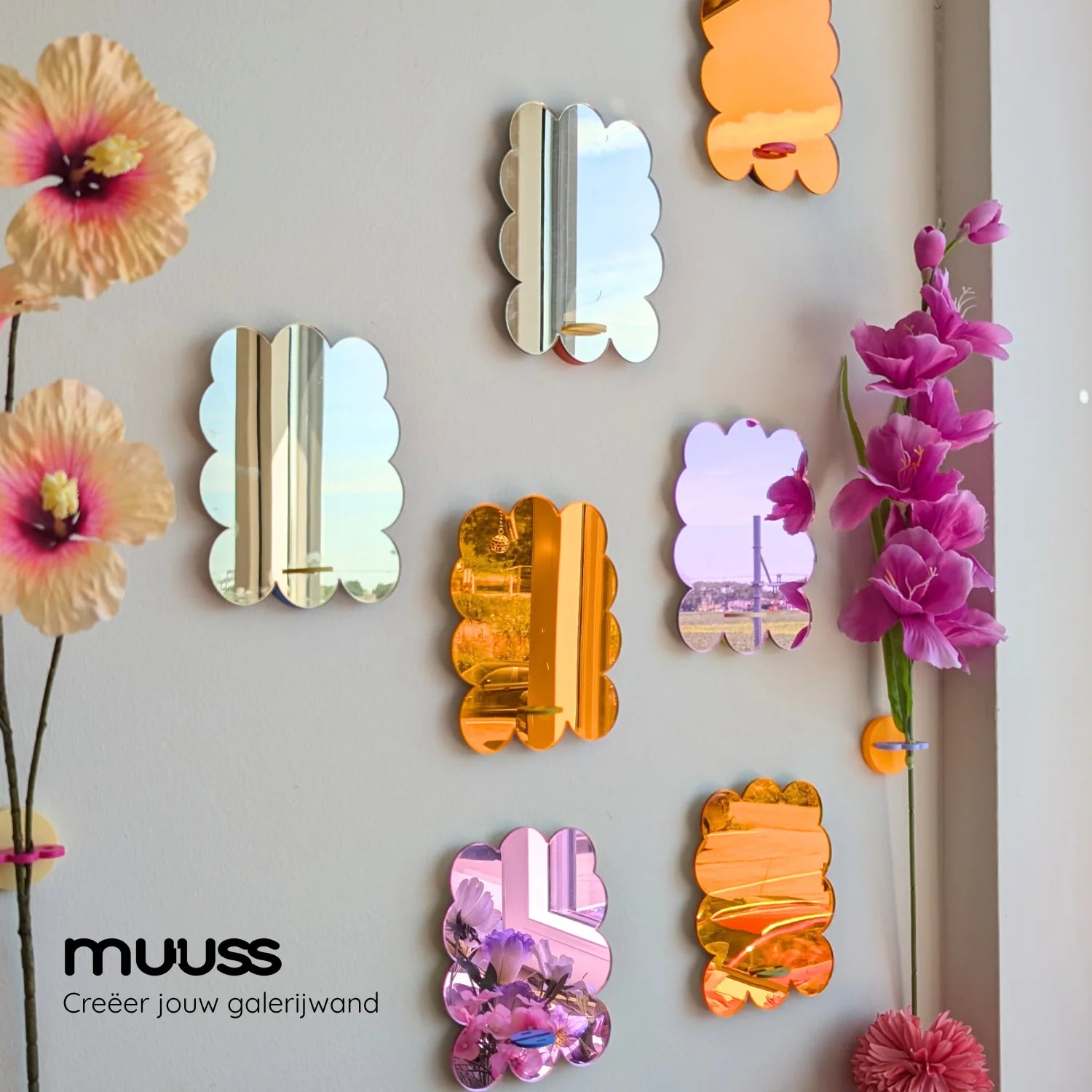 Spiegeltje MUUS - goud